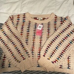 Fashion on Earth Multi Colored Sweater - Size Small